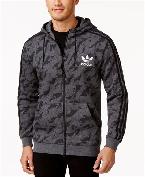 camo full zip hoodie Adidas